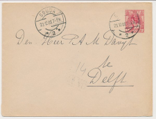 Envelop G. 14 Gouda - Delft 1908