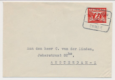 Envelop G. 29 a Treinblokstempel Leeuwarden Zwolle I 1942