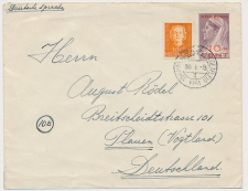 Envelop G. 31 / Bijfrankering Den Haag - Duitland 1951