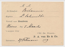 Briefkaart G. 14 Particulier bedrukt Rotterdam - Gouda 1879