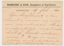 Briefkaart G. 14 Particulier bedrukt Rotterdam 1880 - Beurspost