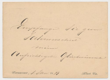 Briefkaart G. 16 Particulier bedrukt Wormerveer - Duitland 1880