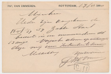 Briefkaart G. 23 Particulier bedrukt Rotterdam 1888