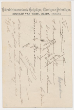Briefkaart G. 25 Particulier bedrukt Breda - Belgie 1886