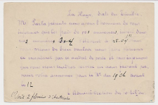 Briefkaart G. 27Particulier bedrukt Den Haag - Hongarije 1892
