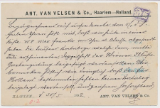 Briefkaart G. 29 Particulier bedrukt Haarlem - Oostenrijk 1892