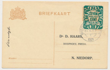 Briefkaart G. 166 Particulier bedrukt Middenbeemster 1921