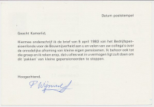 Briefkaart G. 360 Particulier bedrukt Roosendaal 1983