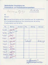 Briefkaart G. FIL 56 Particulier bedrukt Woudsend 1989