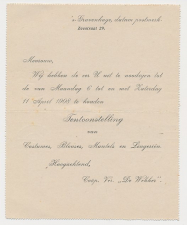 Postblad G. 11 Particulier bedrukt Den Haag 1908