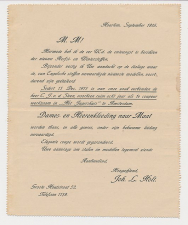 Postblad G. 13 Particulier bedrukt Haarlem 1916