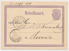 Briefkaart G. 7 Firma Blinddruk Amsterdam 1874