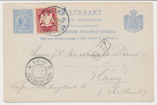Briefkaart G. 37 A / Bijfrankering Bad Kissingen Bayern 1899
