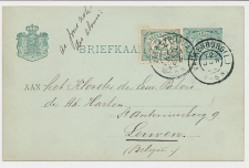Briefkaart G. 51 / Bijfrankering Valkenburg - Belgie 1900