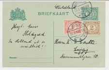 Briefkaart G. 80 a I / Bijfrankering Vlissingen - Duitsland 1910