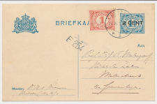 Briefkaart G. 94 a I / Bijfrankering Huizen - Den Haag 1917