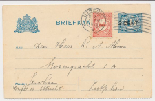 Briefkaart G. 94 b II / Bijfrankering Utrecht - Zutphen 1918