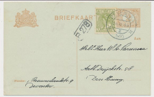 Briefkaart G. 98 / Bijfrankering Deventer - Den Haag 1920