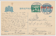 Briefkaart G. 106 a I / Bijfrankering Veenhuizen - Groningen 192
