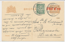 Briefkaart G. 110 / Bijfrankering Nijmegen - Breda 1921