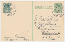 Briefkaart G. 217 / Bijfrankering Den Haag - GB / UK 1926