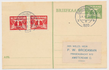 Briefkaart G. 228 vbd / 1e dag  / Groningen - Amsterdam 1930