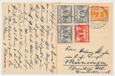Briefkaart G. 238 / Bijfrankering Rotterdam - Duitsland 1939