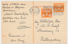 Briefkaart G. 238 / Bijfrankering Den Haag - Hillegersberg 1938