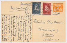 Briefkaart G. 238 / Bijfrankering Utrecht - Duitsland 1938