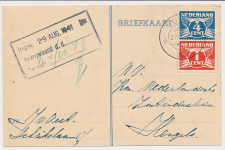 Briefkaart G. 252 / Bijfrankering Soest - Hengelo 1941