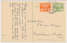 Briefkaart G. 256 / Bijfrankering Bennebroek - Broekland 1940