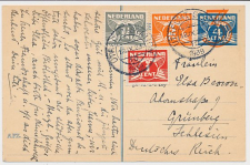 Briefkaart G. 258 / Bijfrankering Utrecht - Duitsland 1939