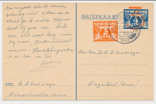 Briefkaart G. 258 / Bijfrankering Hoorn - Engelbert 1941