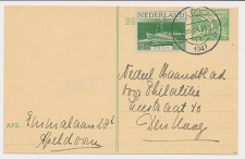 Briefkaart G. 277 a / Bijfrankering Apeldoorn - Den Haag 1947