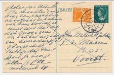 Briefkaart G. 288 / Bijfrankering Apeldoorn - Voorst 1947