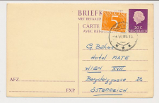 Briefkaart G. 322 / Bijfrank. Dinxperlo - Oostenrijk 1965 