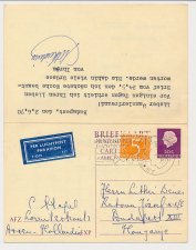 Briefkaart G. 322 / Bijfrankering Assen - Hongarije 1970 v.v.