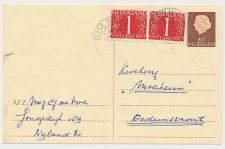Briefkaart G. 325 / Bijfrankering Bolsward - Dedemsvaart 1965