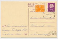 Briefkaart G. 328 / Bijfrankering Garderen - Den Haag 1967
