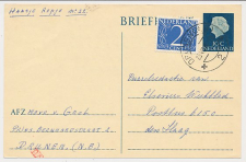 Briefkaart G. 330 / Bijfrankering Drunen - Den Haag 1966