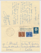 Briefkaart G. 331 / Bijfrankering Assen - Exloo 1967 v.v.