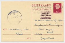 Briefkaart G. 332 / Bijfrankering Leiden - Joegoslavie 1964