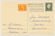 Briefkaart G. 344 / Bijfrankering Zutphen - Duitsland 1971