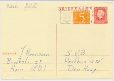 Briefkaart G. 347 / Bijfrankering Roermond - Den Haag 1973