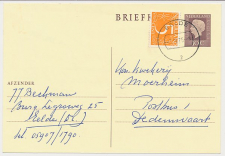 Briefkaart G. 351 / Bijfrankering Eelde - Dedemsvaart 1975