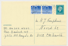 Briefkaart G. 352 / Bijfrankering Hengelo - Zwolle 1988