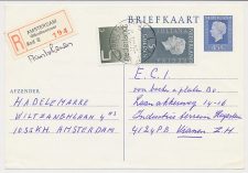 Briefkaart G. 358 a Bijfrankering / Aangetekend Amsterdam 1981