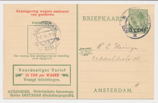 Spoorwegbriefkaart G. PNS216 b - Locaal te Amsterdam 1928