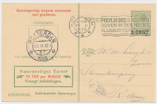 Spoorwegbriefkaart G. PNS216 e - Locaal te Rotterdam 1928
