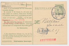 Spoorwegbriefkaart G. PNS216 g - Locaal te Amsterdam 1928
